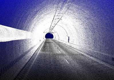 Puntenwolk Westerschelde Tunnel